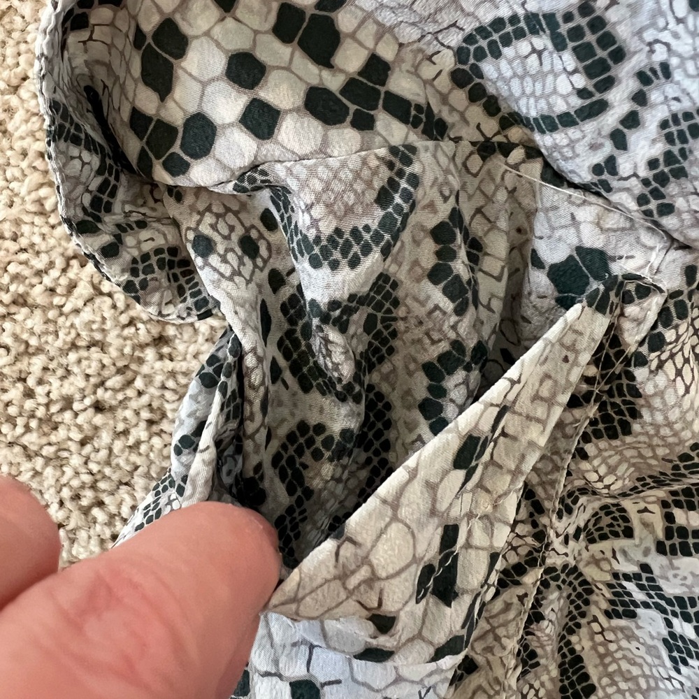 Equipment Snakeskin Print Long Sleeve Dress - Picture 13 of 16